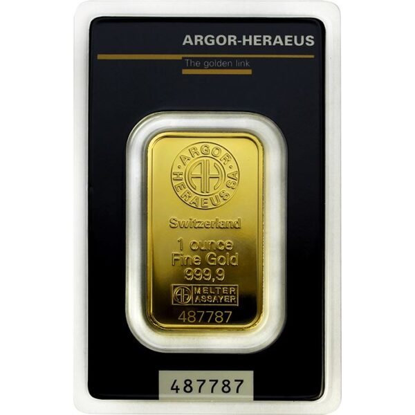 1 oz Zlatá tehlička Argor Heraeus 2024 - 1